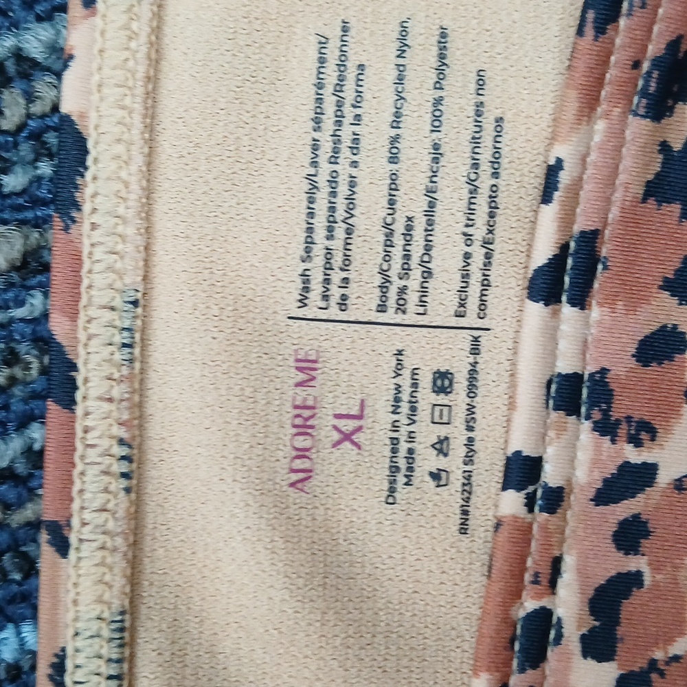 New Adore Me Nadzia Contour Bikini Bottoms | Leopard‎ XL - Picture 4 of 5